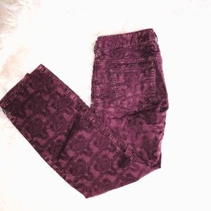 Purple textured Free People jeans size 29